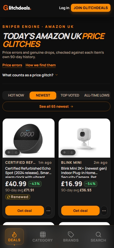 Glitchdeals screenshot